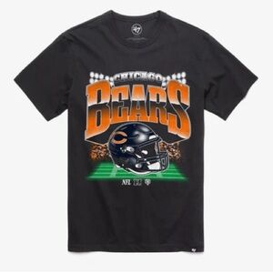 NWT 47 Brand Unisex Chicago Bears Franklin Tee in Flint Black in size XL